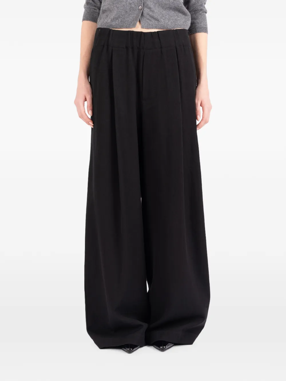Société Anonyme Gatsby geplooide broek Zwart