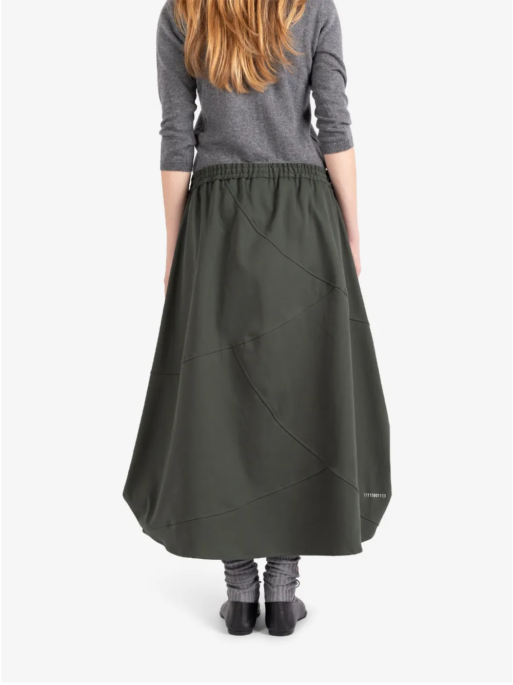 Société Anonyme Bunka asymmetrische maxi-rok met trekkoord Groen