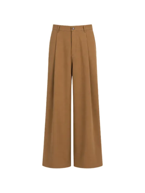 Société Anonyme pleated wide-leg trousers