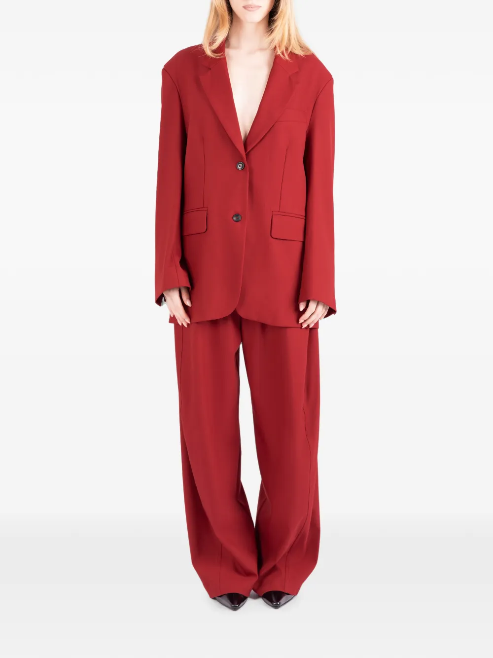 Société Anonyme Bloom broek met wijde pijpen Rood