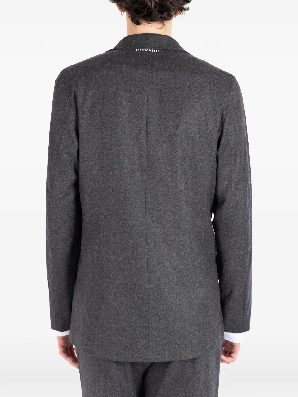 Société Anonyme Wollen blazer met gekerfde revers Grijs