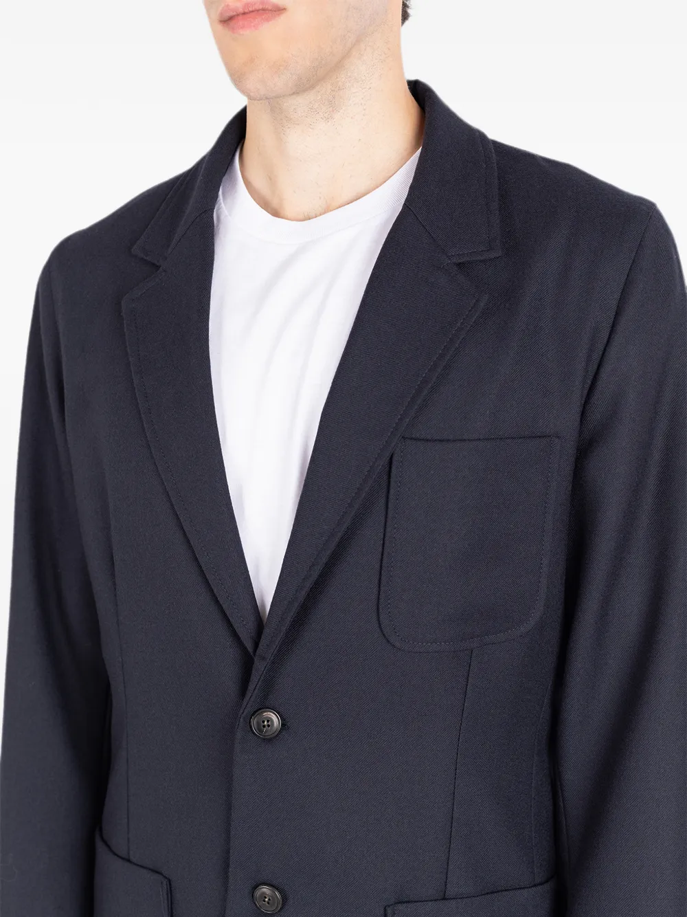 Société Anonyme Granpa blazer met opgestikte zak Blauw