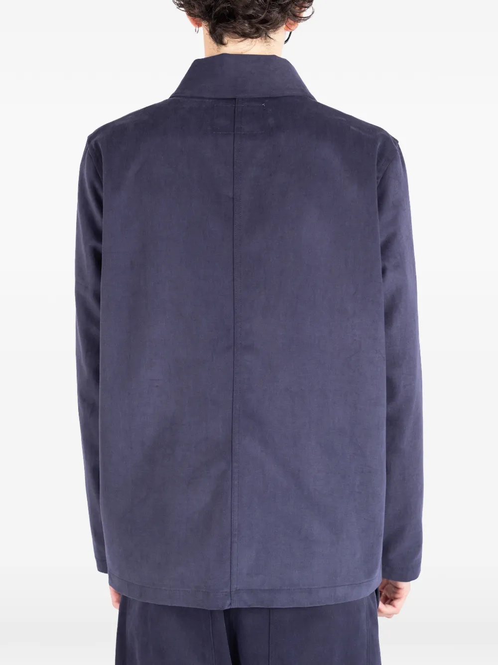 Société Anonyme Button-up katoenen cargo shirtjack Blauw