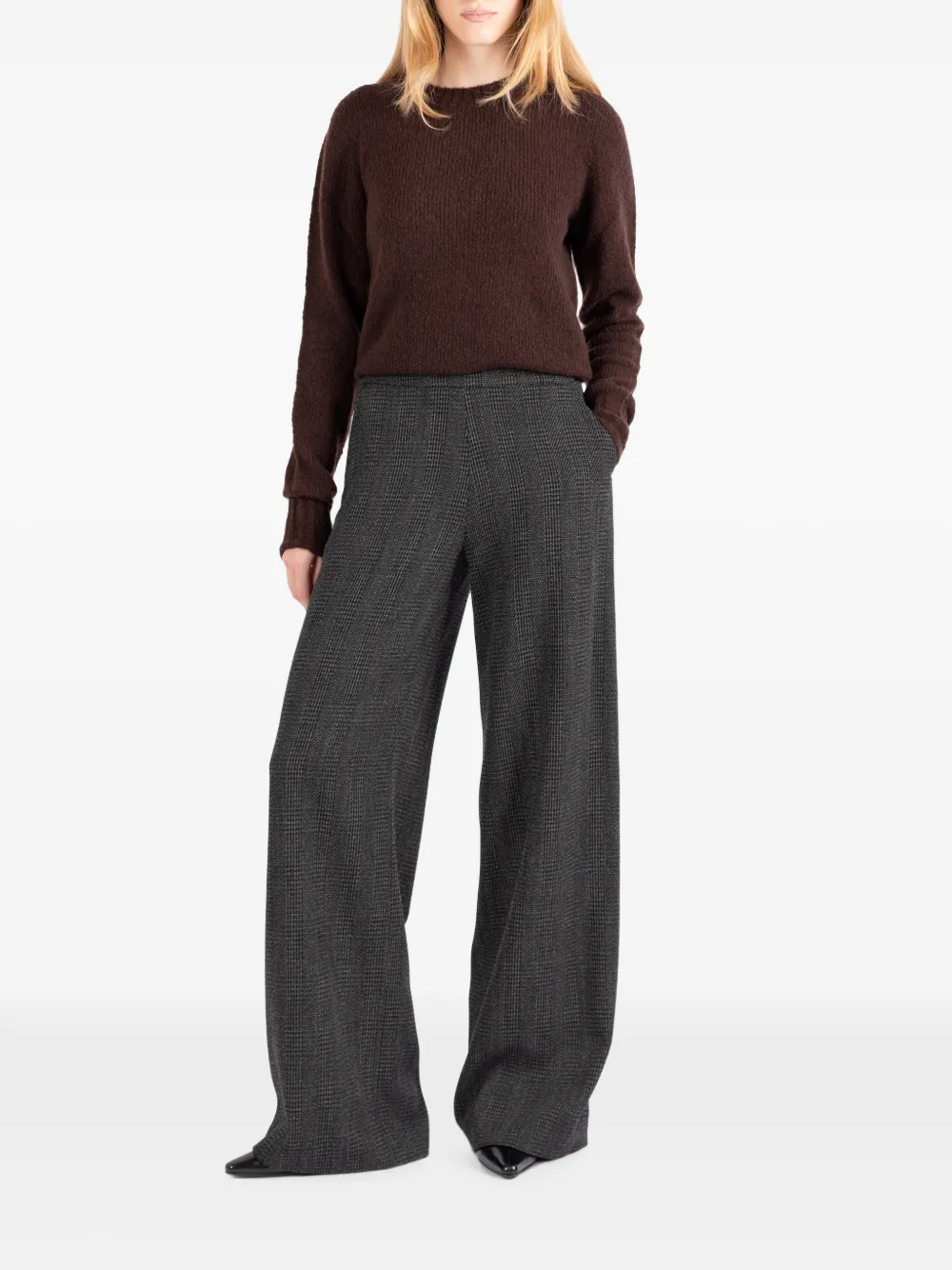 Société Anonyme Prince of Wales geruite wollen broek Grijs