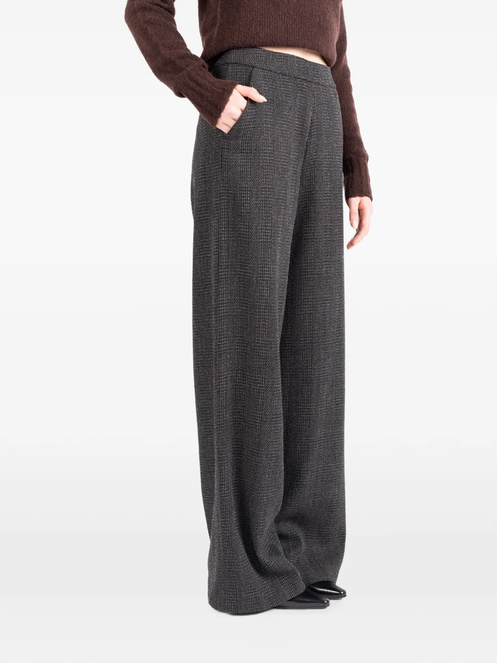 Société Anonyme Prince of Wales geruite wollen broek Grijs