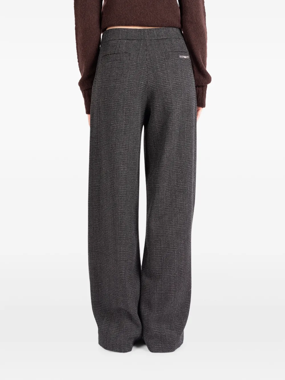 Société Anonyme Prince of Wales geruite wollen broek Grijs