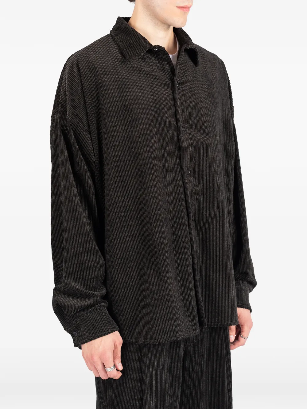Société Anonyme Ribfluwelen shirtjack met lange mouwen Bruin