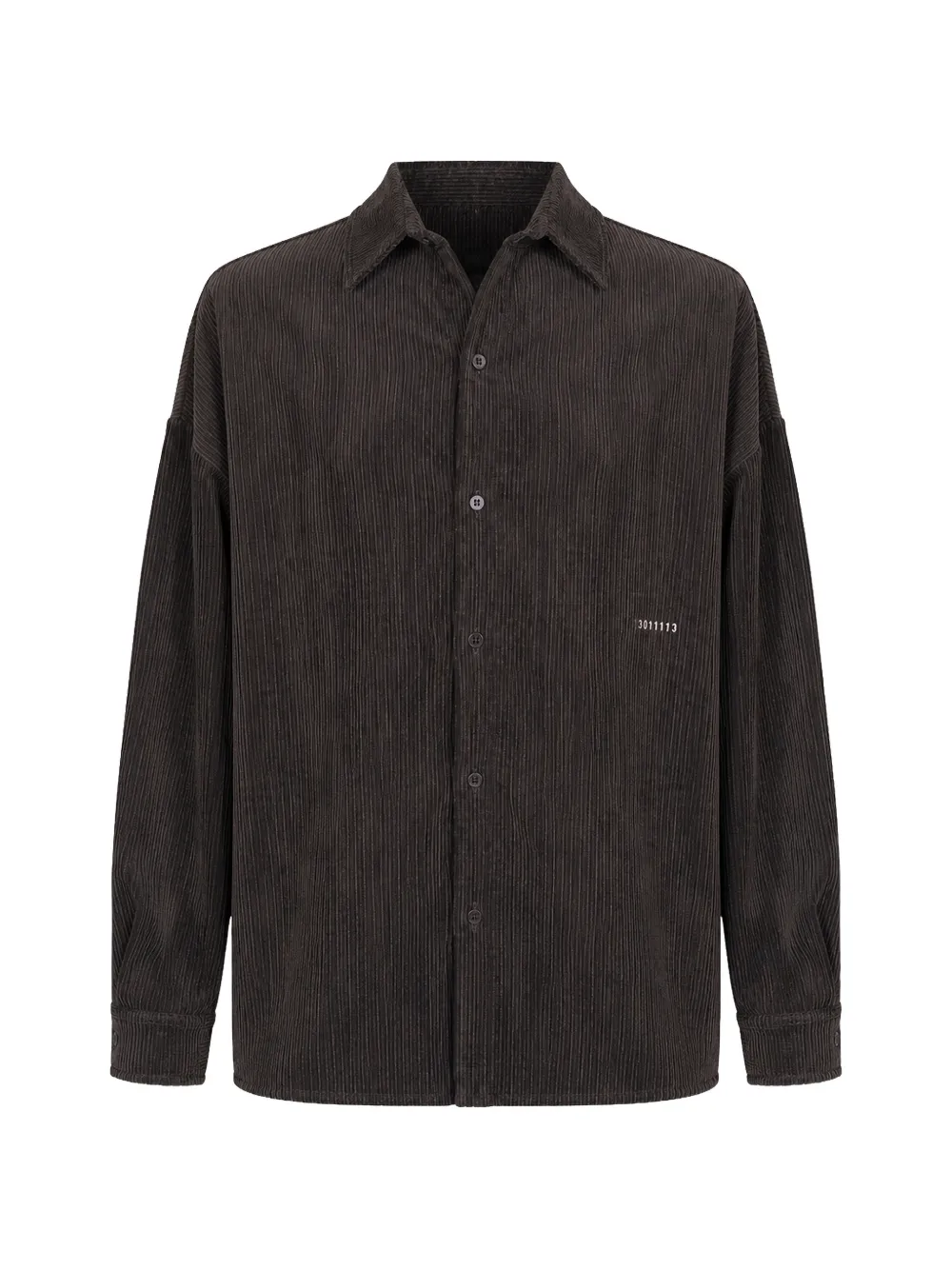 Société Anonyme corduroy long-sleeve overshirt - Braun