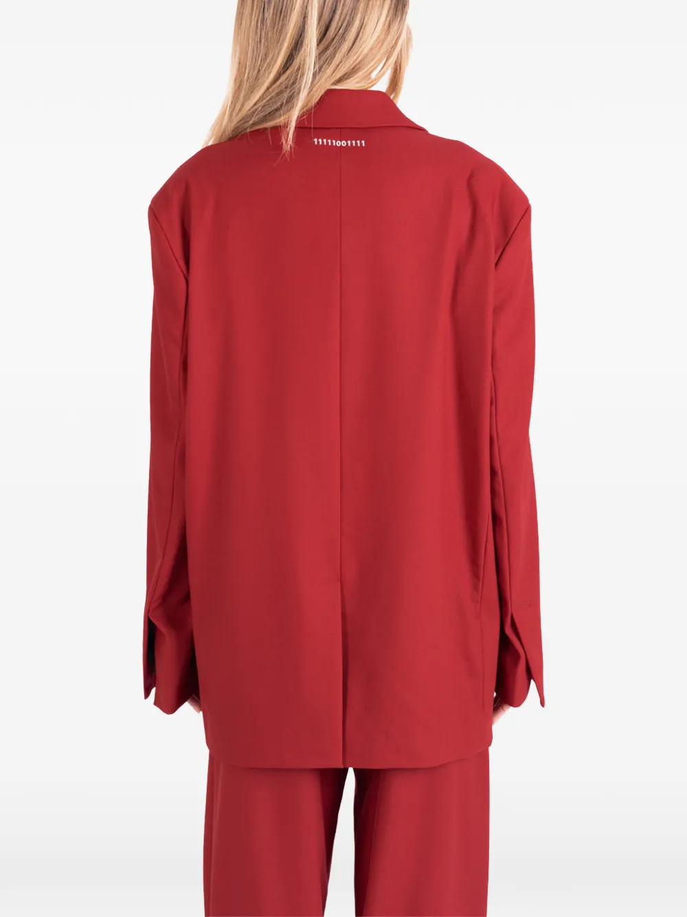 Société Anonyme Berry jack met gekerfde revers Rood