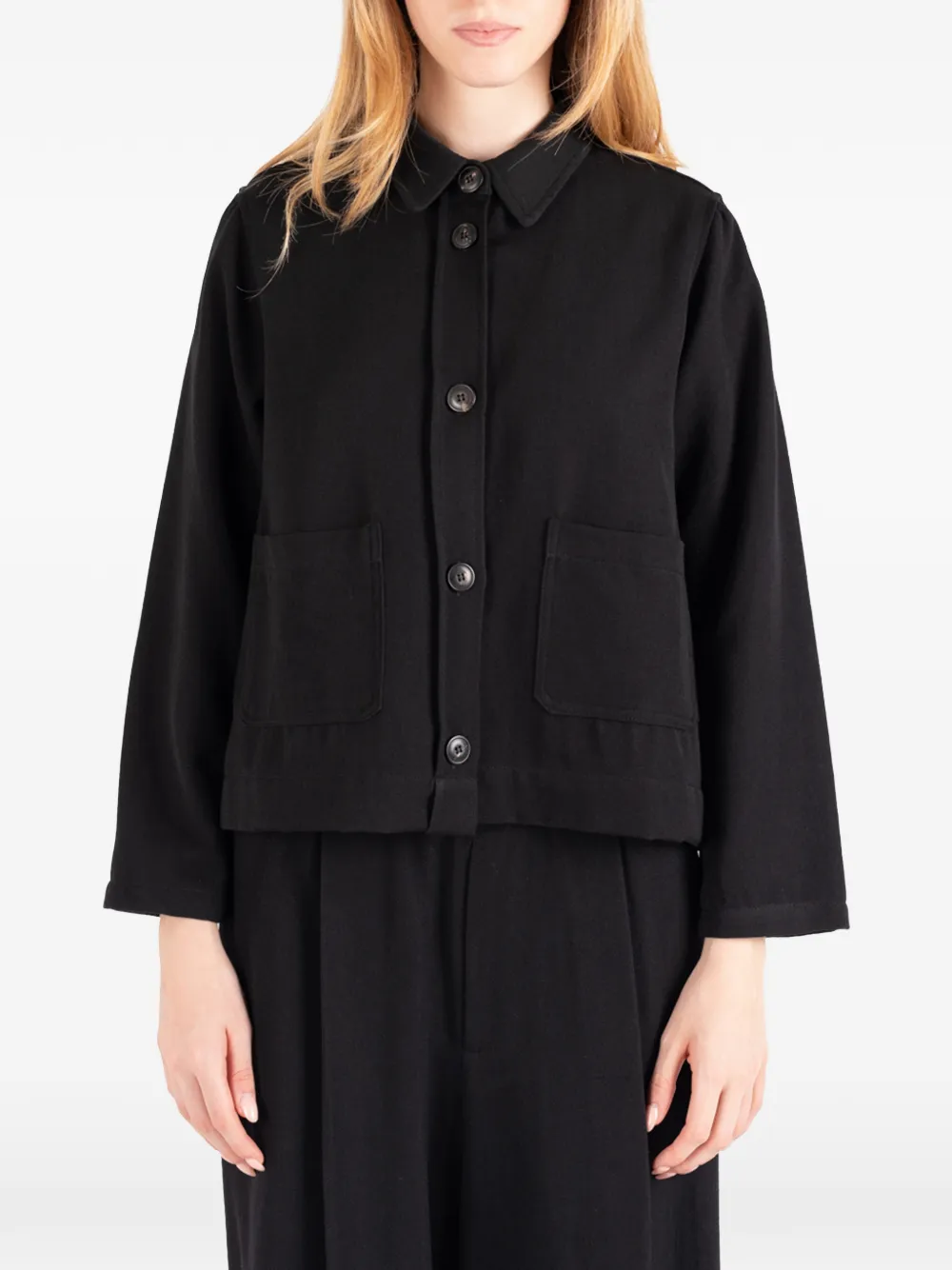 Société Anonyme Tilda button-up patch-pocket jacket - Schwarz