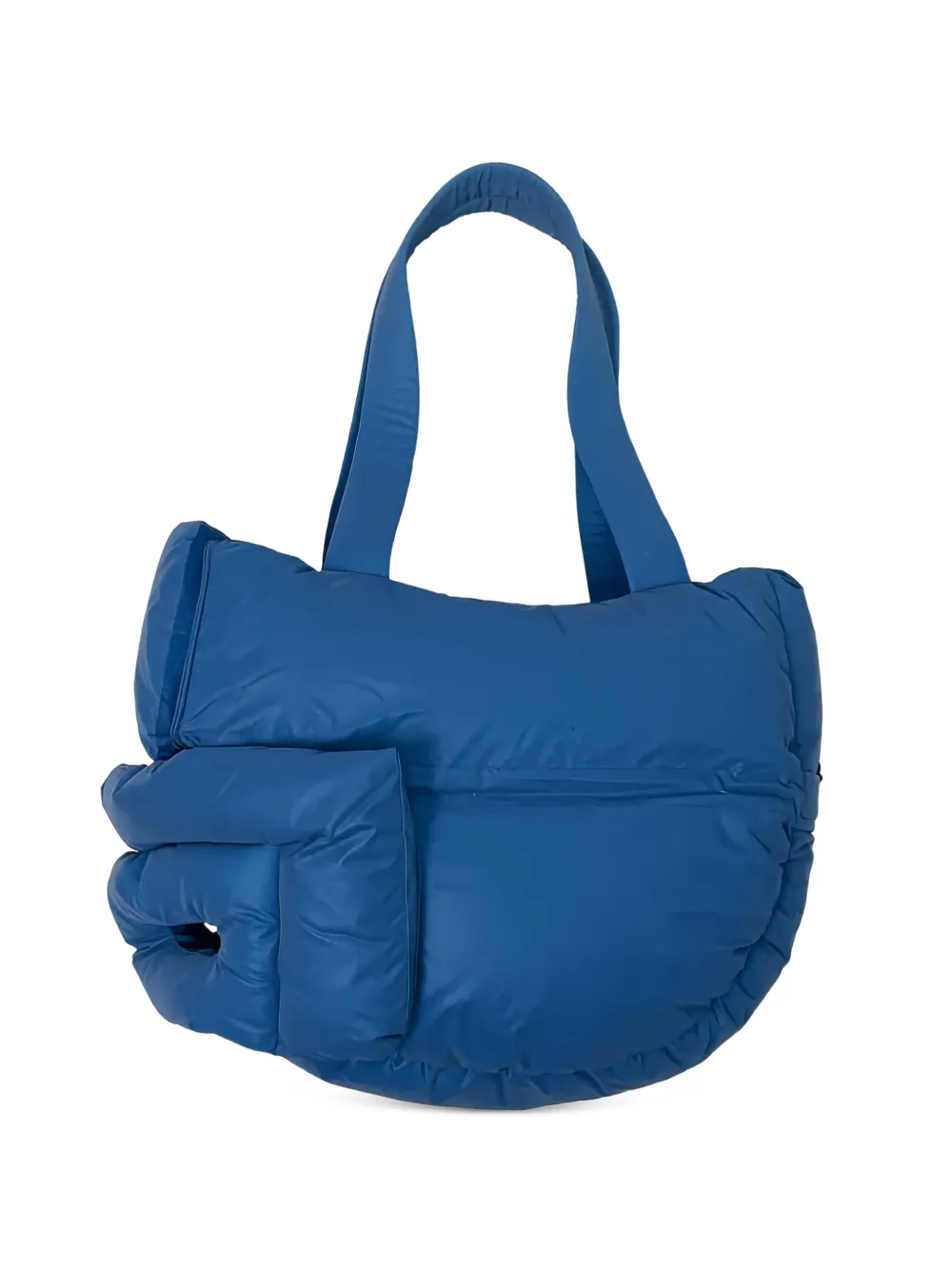 DINGYUN ZHANG quilted padded tote bag - Blu