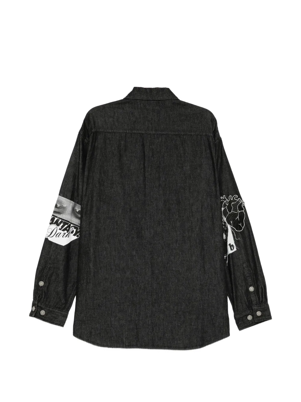 Undercover Overhemd met grafische print Zwart