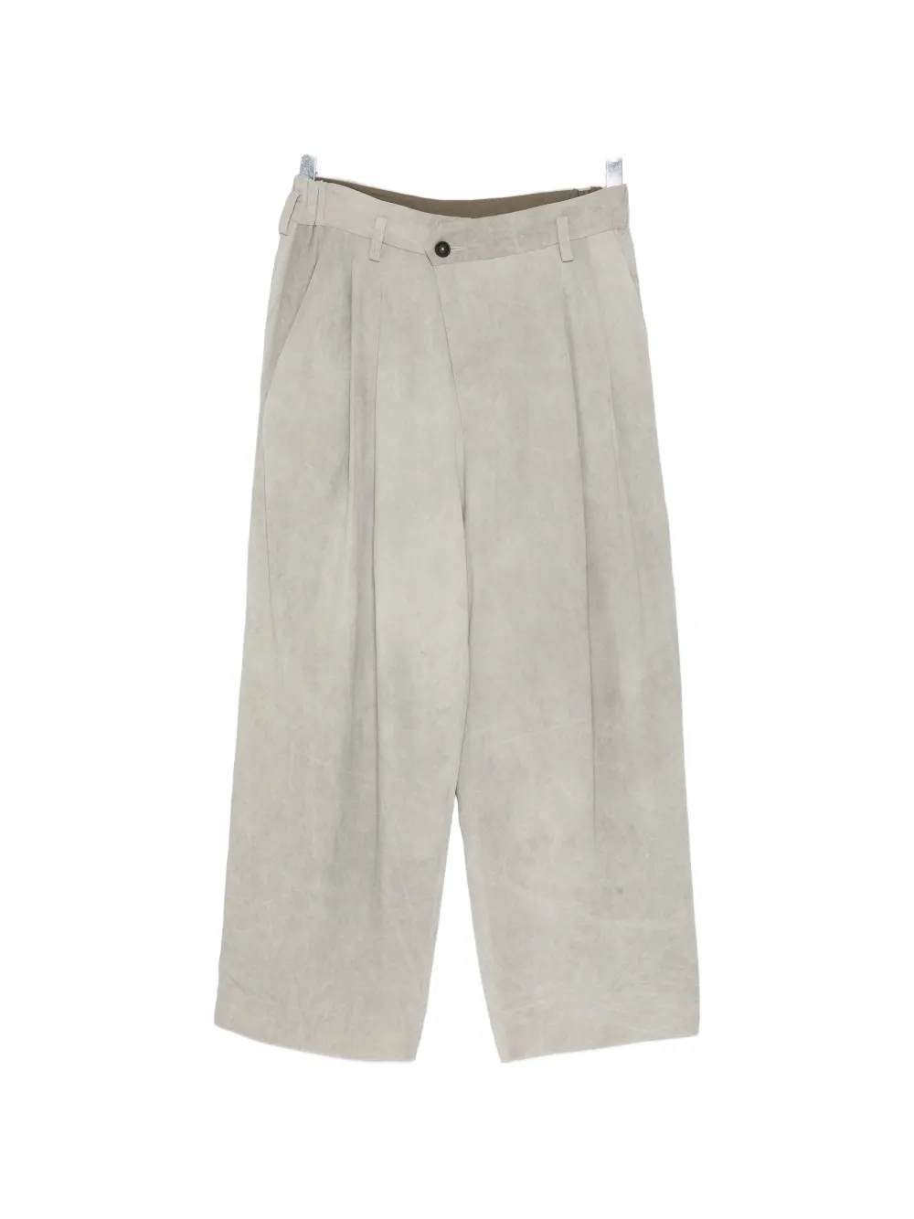 Ziggy Chen pleated wide-leg trousers - Grau