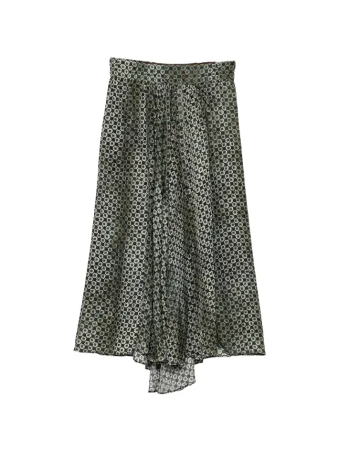 Ziggy Chen geometric-print wide-leg trousers