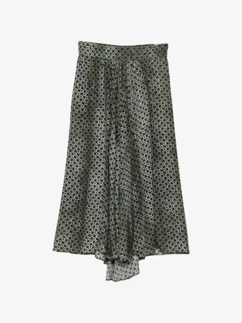 Ziggy Chen geometric-print wide-leg trousers