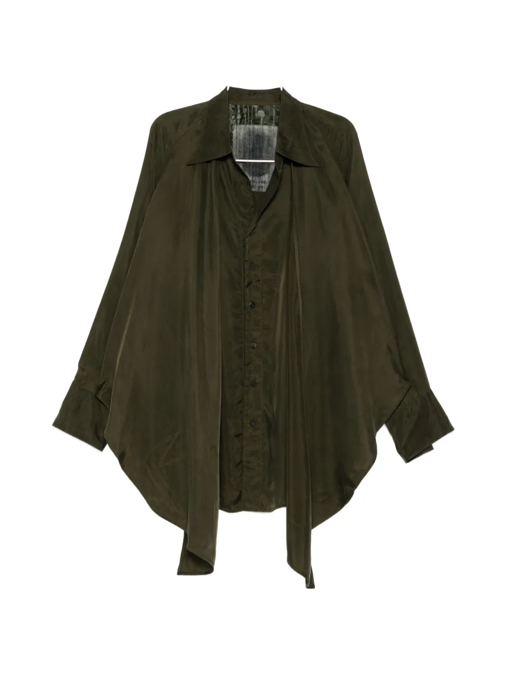 Ziggy Chen button-fastening long-sleeve shirt - Grün