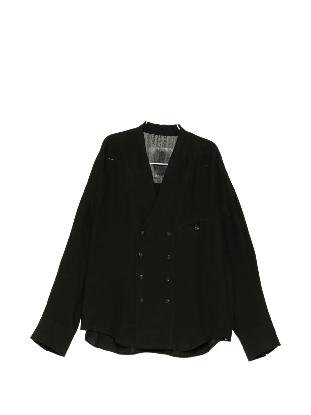 Ziggy Chen double-breasted shirt - Schwarz