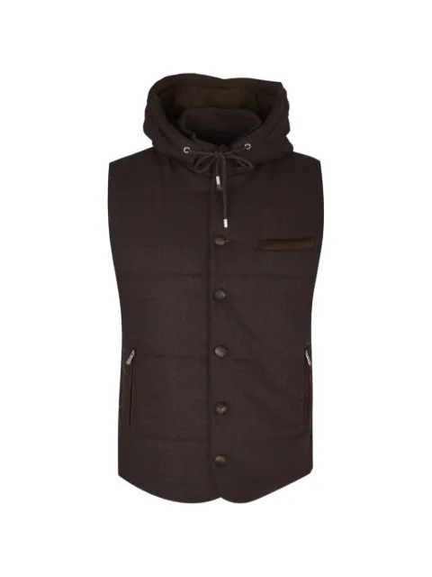 Gran Sasso hooded quilted gilet