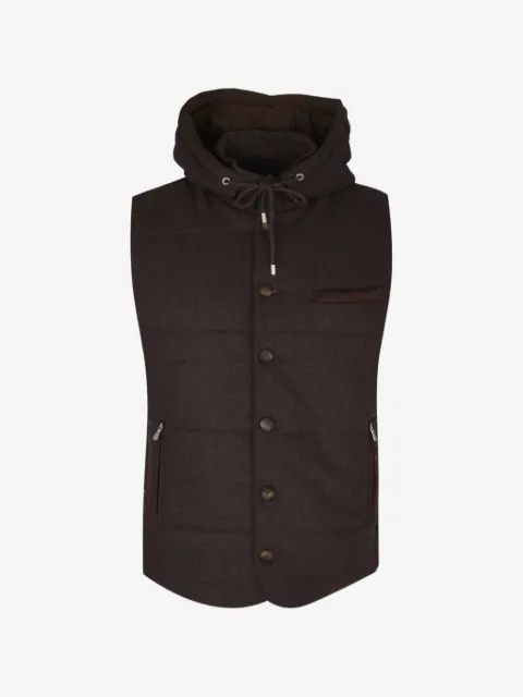 Gran Sasso hooded quilted gilet