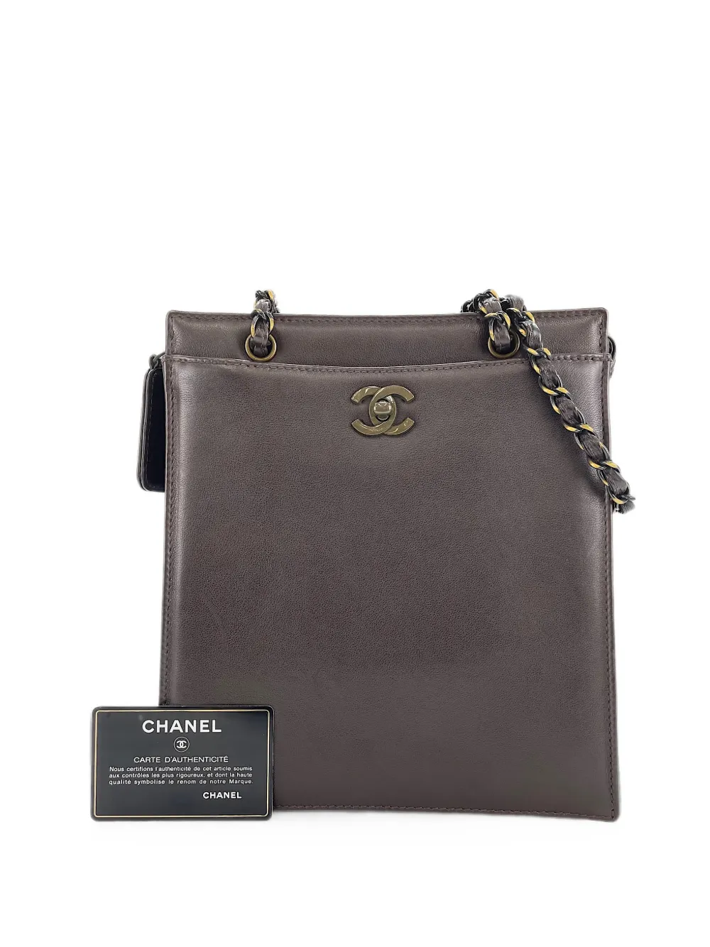 CHANEL Pre-Owned 1994-1996 CC turn-lock shoulder bag - Brown