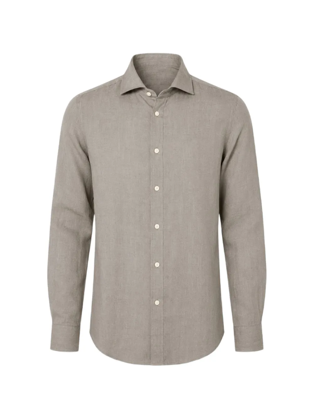 Bastoncino Long-sleeve Button-up Shirt In Brown
