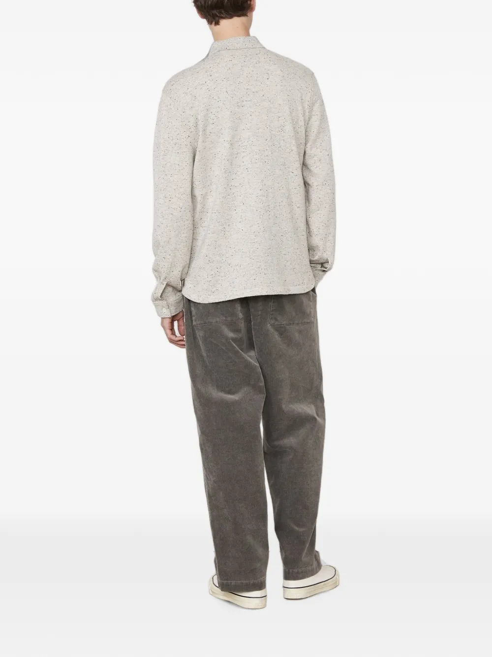 Officine Generale Marl gebreide trui met knopen Beige
