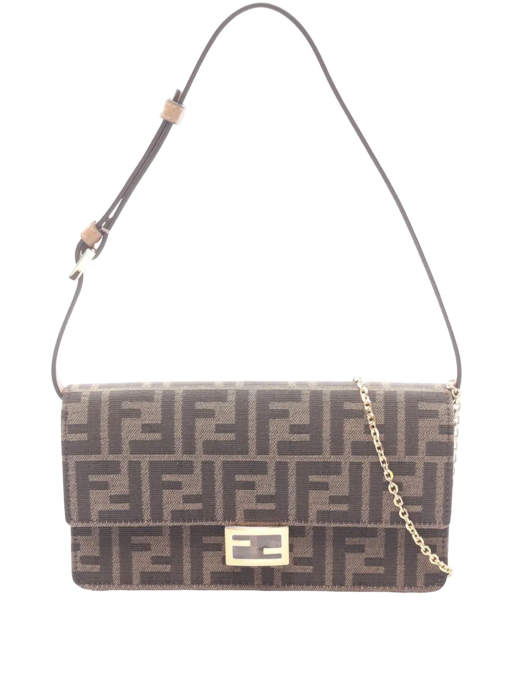 Fendi Pre-Owned 1990-2000 Baguette Satchel-Tasche aus Zucca-Canvas - Braun