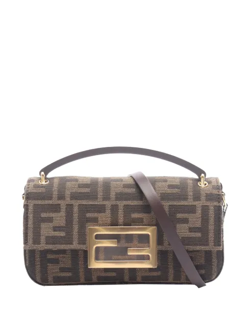 Fendi Pre-Owned 1990-2000 Zucca Canvas Baguette Phone Pouch satchel