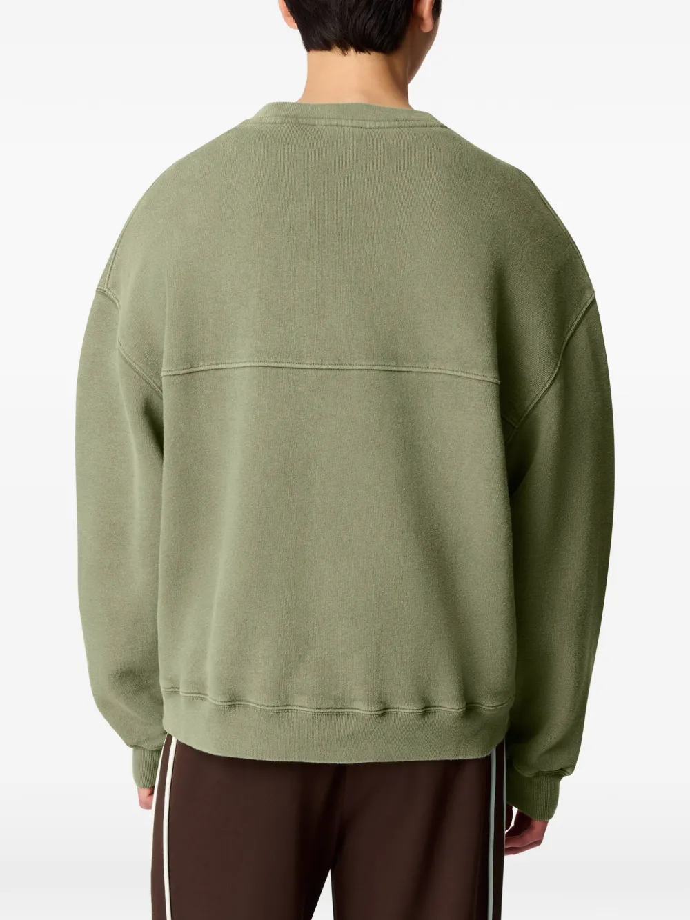 Axel Arigato Gens logo-embroidered washed sweater Groen