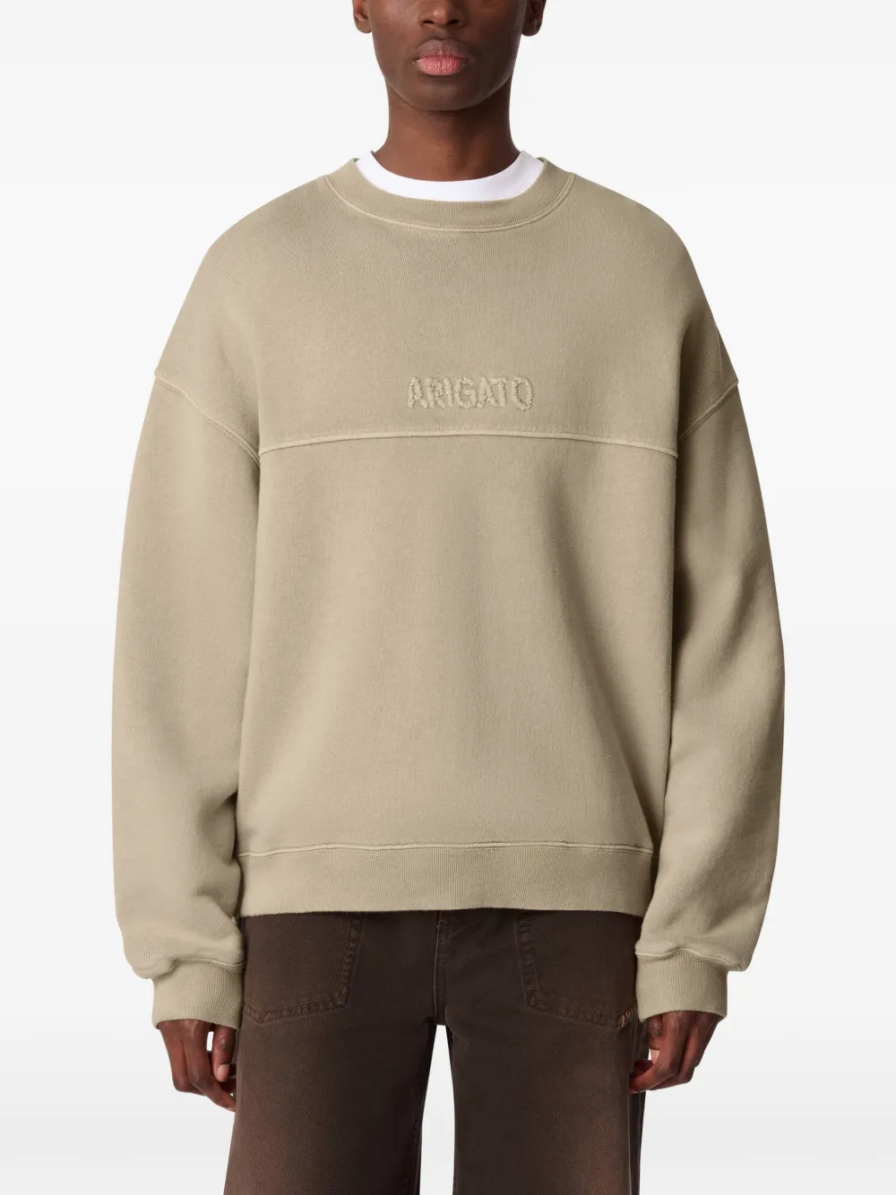 Axel Arigato Gens sweater met verwassen effect Beige
