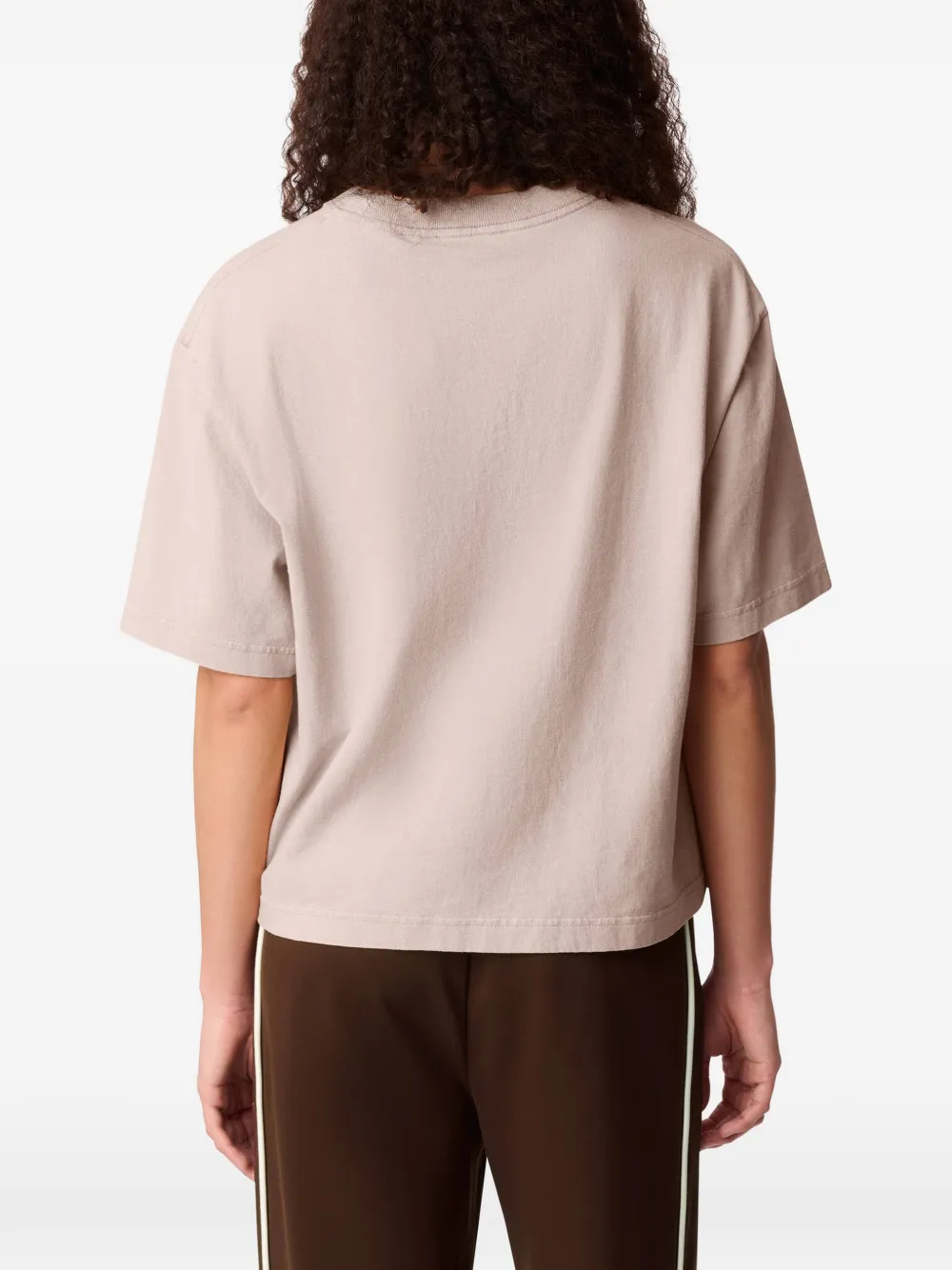 Axel Arigato T-shirt met Reflection logoprint Beige