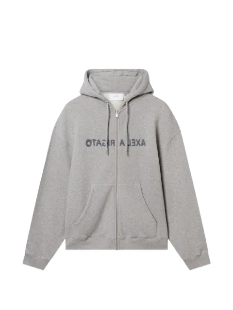 Axel Arigato Rhys logo-embroidered zip-up hoodie