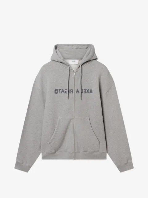 Axel Arigato Rhys logo-embroidered zip-up hoodie