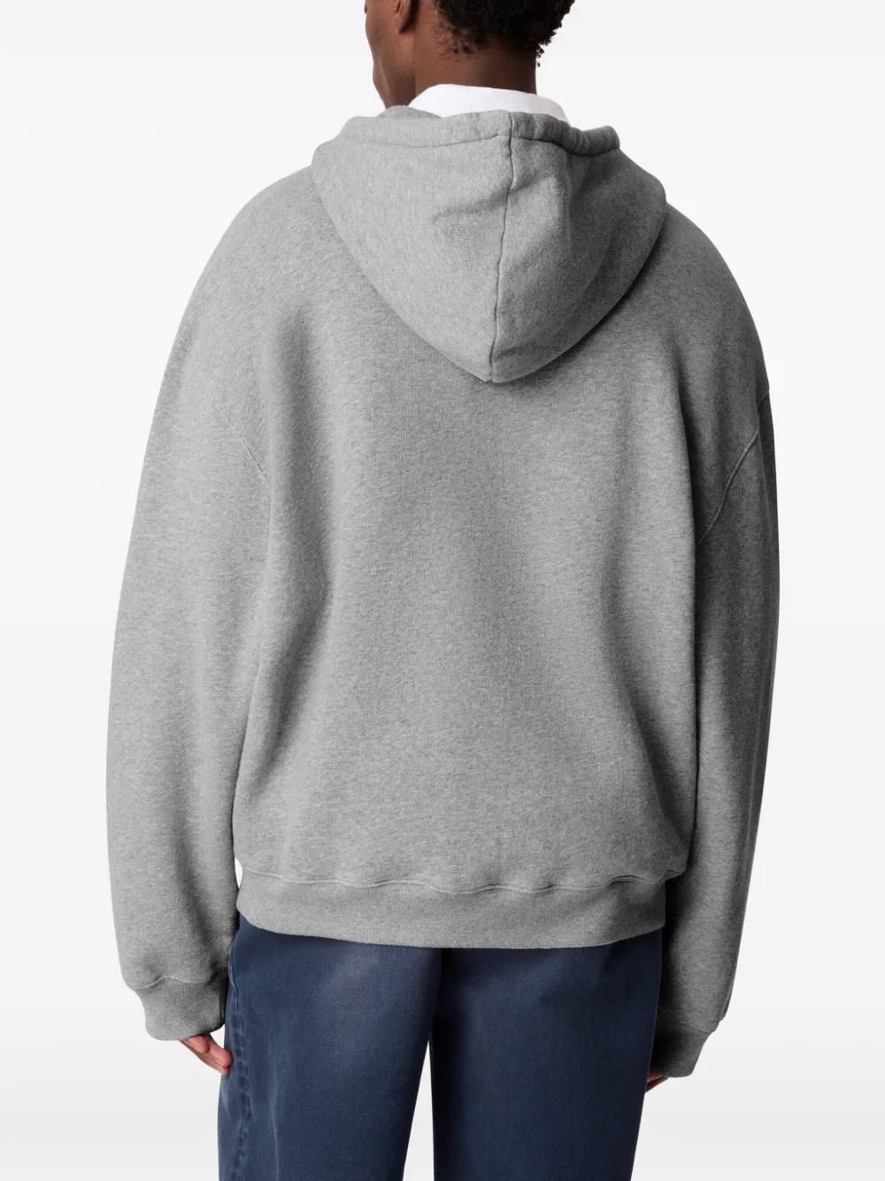 Axel Arigato Rhys hoodie met rits en geborduurd logo Grijs