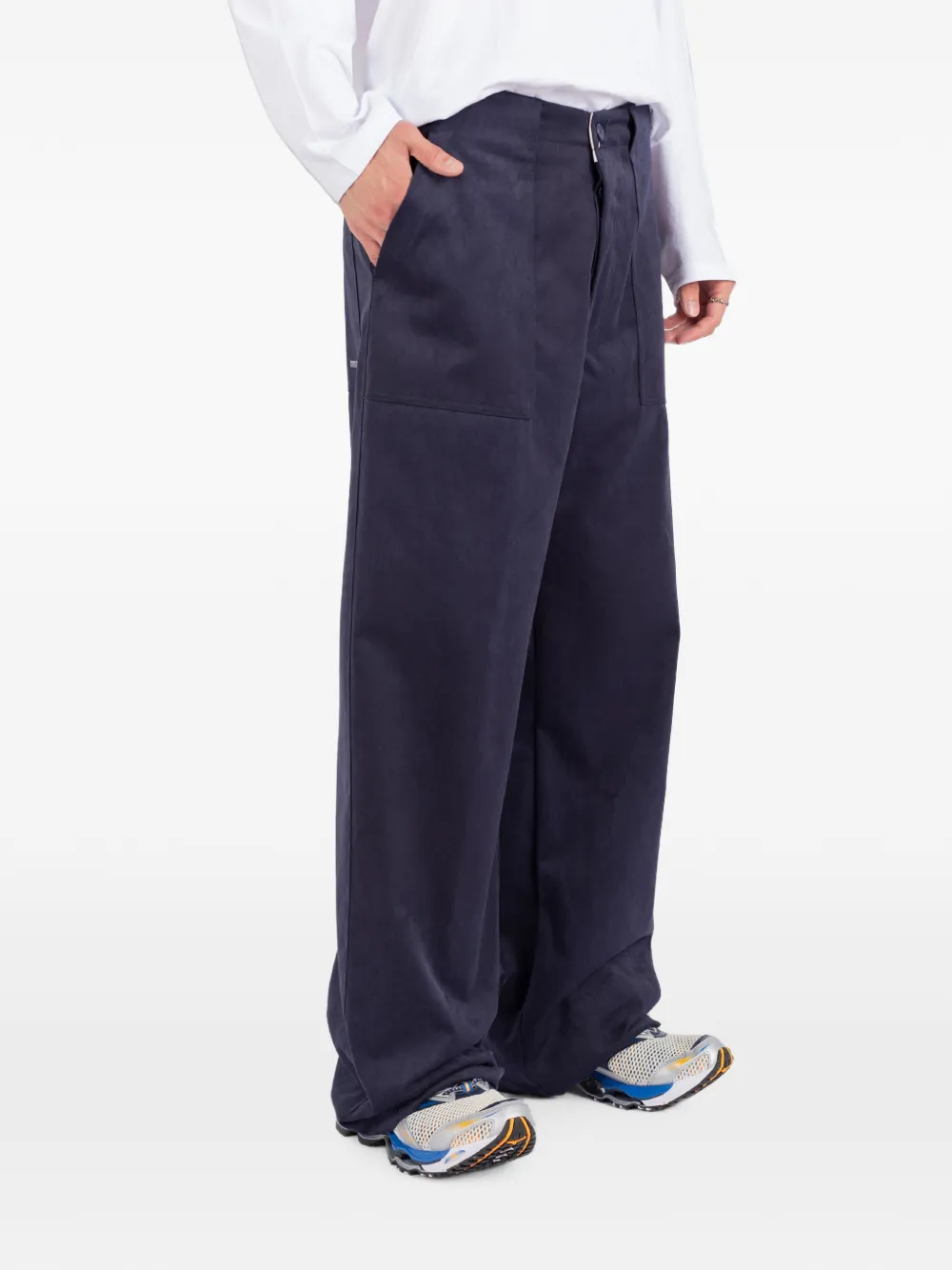 Société Anonyme Supercargo broek met wijde pijpen Blauw
