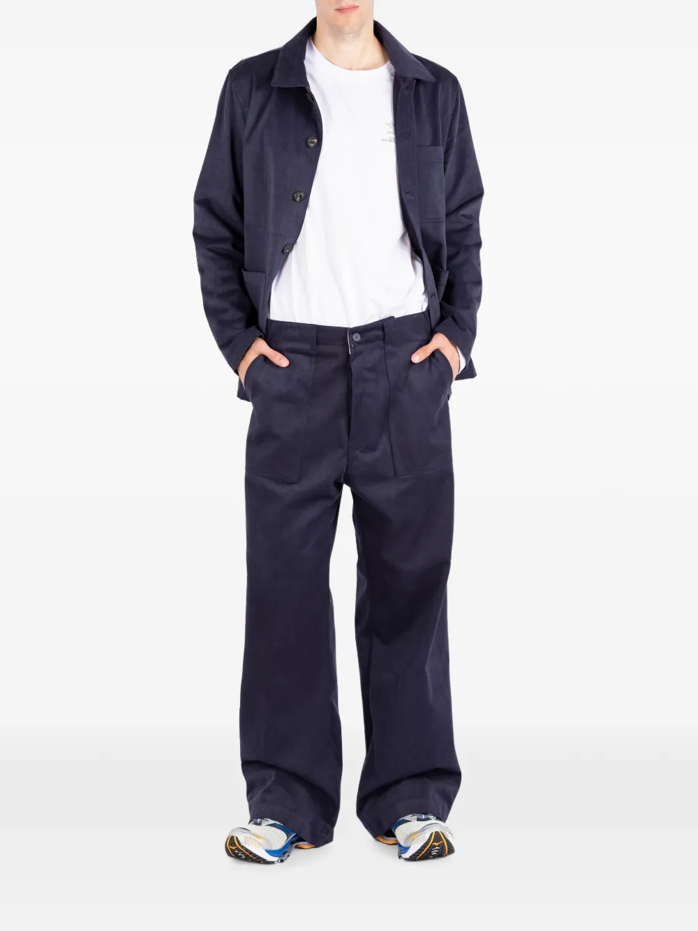 Société Anonyme Supercargo broek met wijde pijpen Blauw