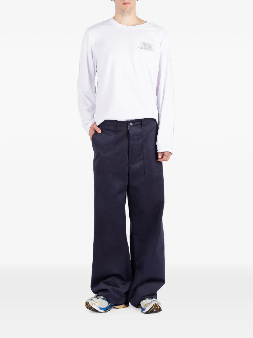 Société Anonyme Supercargo broek met wijde pijpen Blauw