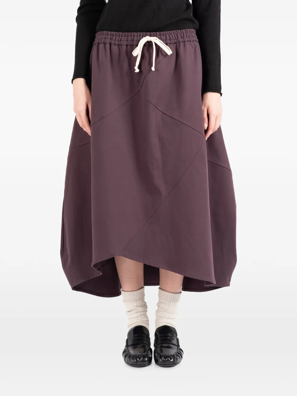 Société Anonyme Bunka panelled drawstring midi skirt - Violett