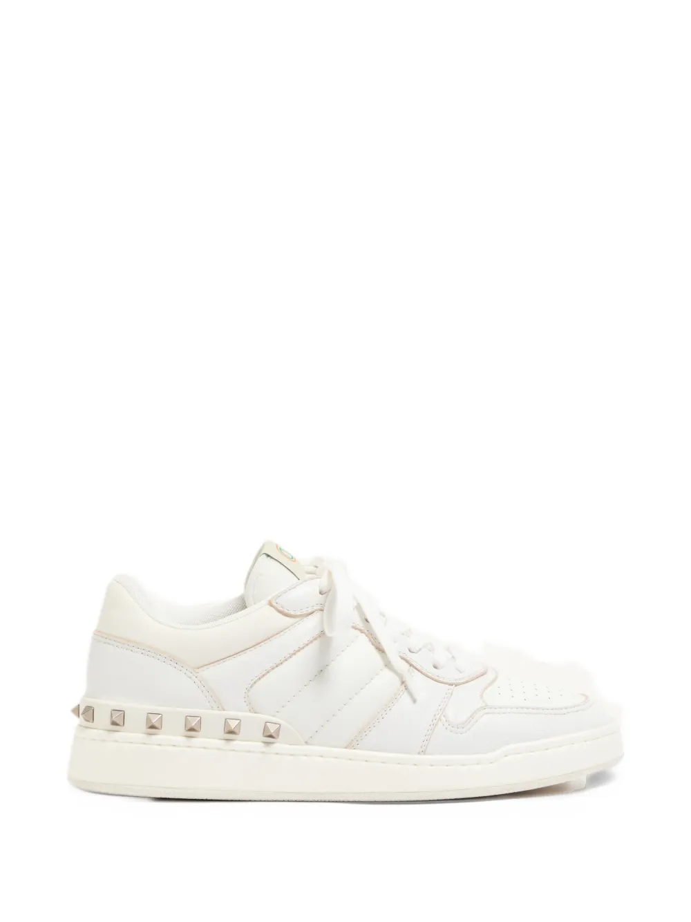 Valentino Garavani Freedots sneakers in kidskin and nappa calfskin with stud detail - White