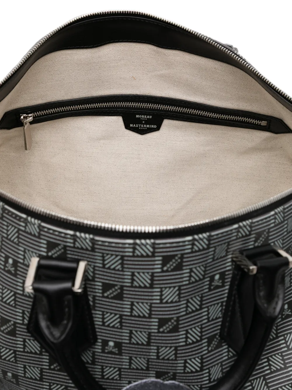 Mastermind Japan x Moreau Paris Clip Boston reistas Zwart