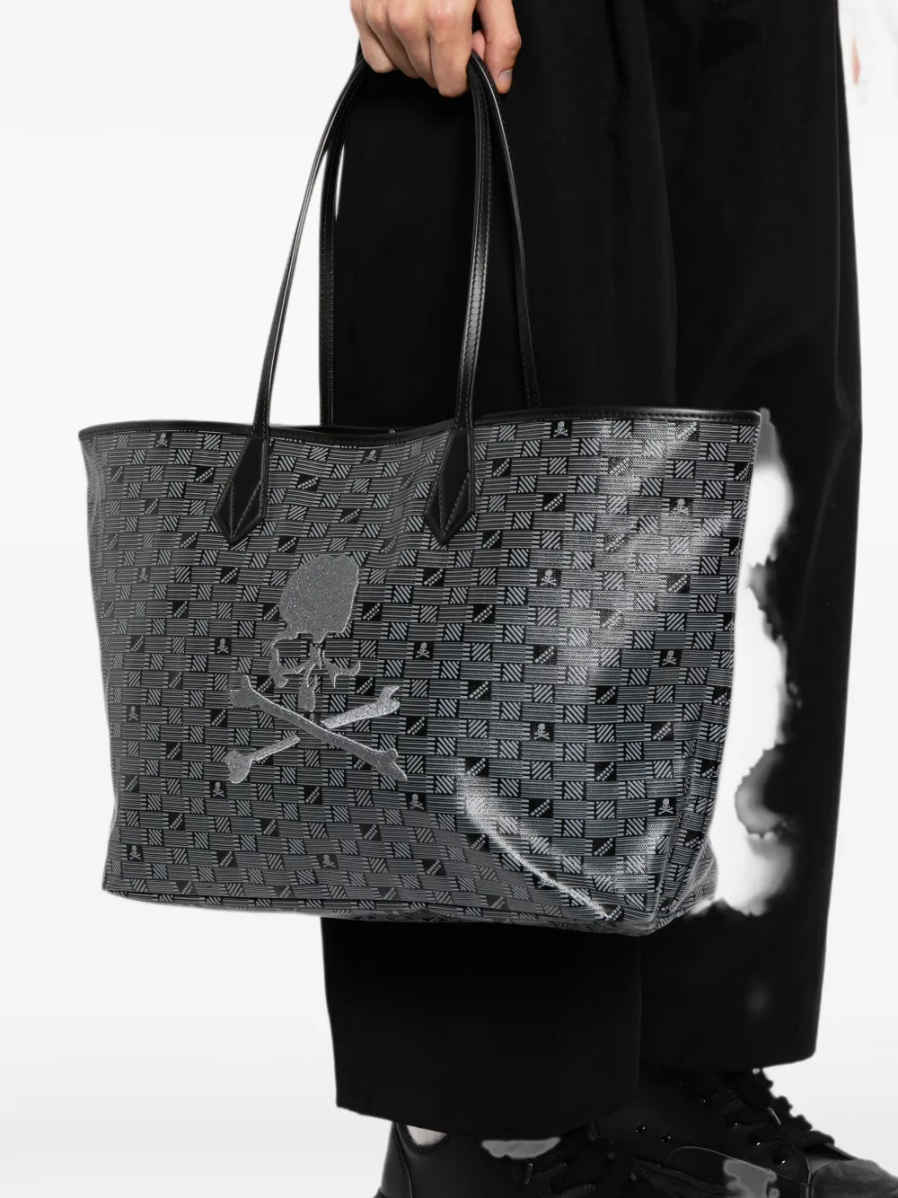 Mastermind Japan Shopper met doodskopprint Zwart
