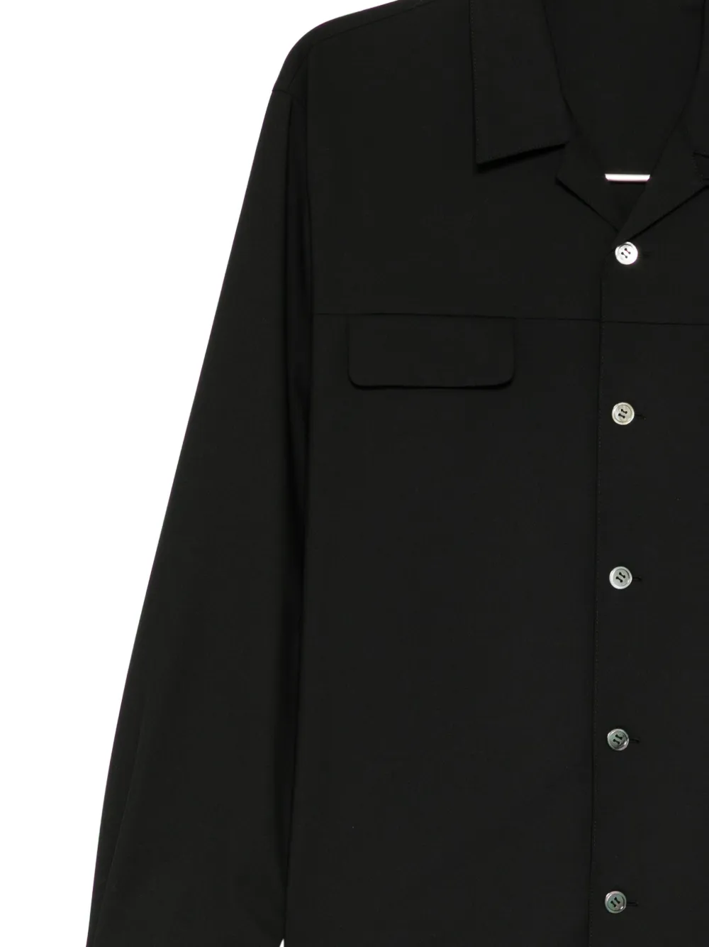 Undercover Overhemd met geborduurd logo Zwart
