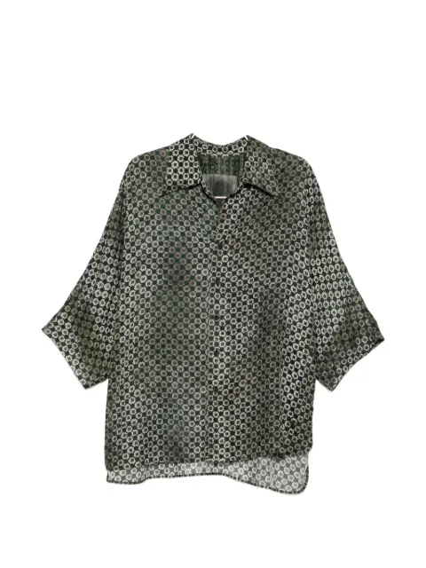 Ziggy Chen geometric-print short-sleeve shirt