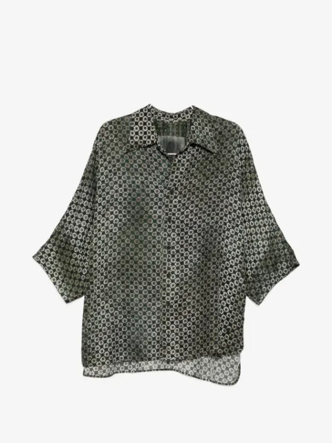 Ziggy Chen geometric-print short-sleeve shirt