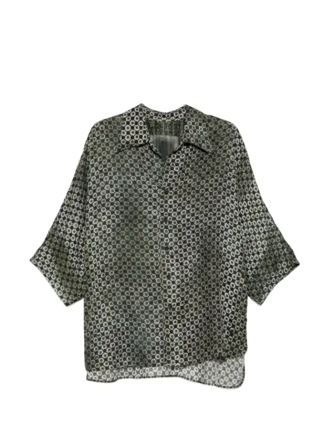 Ziggy Chen geometric-print short-sleeve shirt