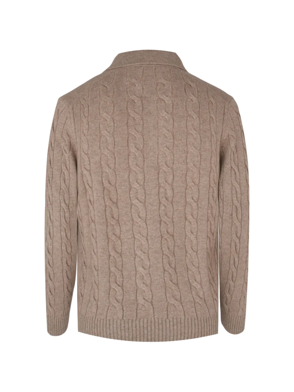 Gran Sasso Kabelgebreide trui Beige