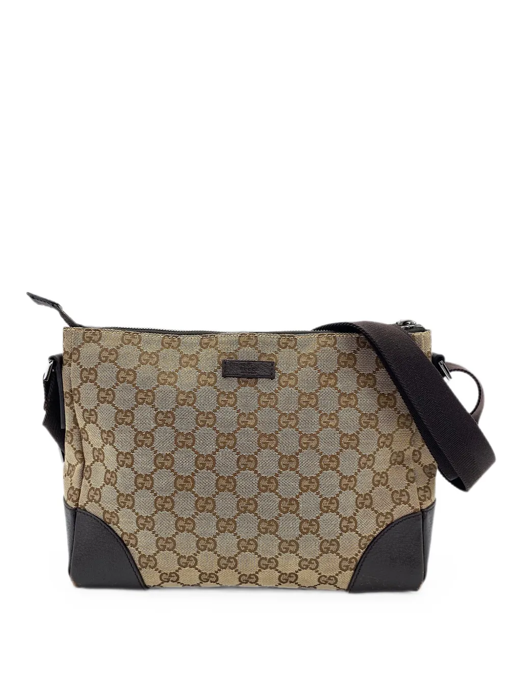Gucci Pre-Owned 2000s GG canvas shoulder bag - Nude