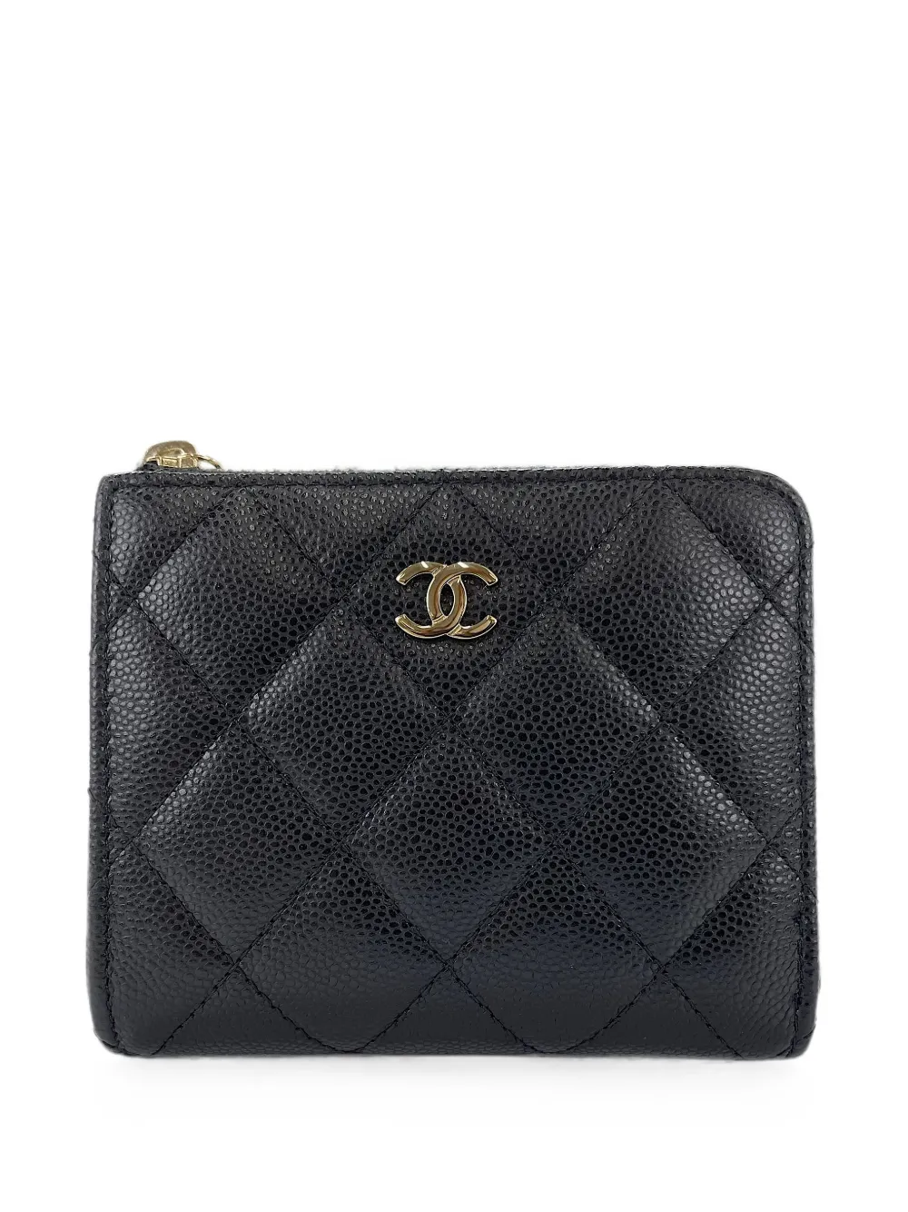 CHANEL Pre-Owned 2010s Matelassé quilted coin purse - Black