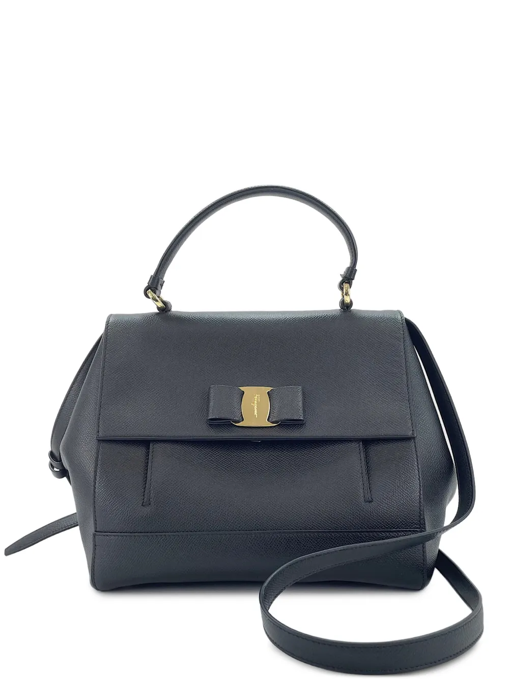 Ferragamo Pre-Owned 2015-2020 Vara bow handbag - Schwarz