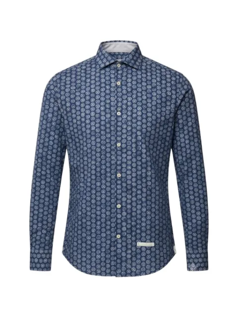 Tintoria Mattei geometric-print long-sleeve shirt